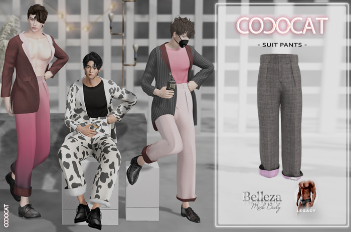 .cococat. Suit Pants (Gray)