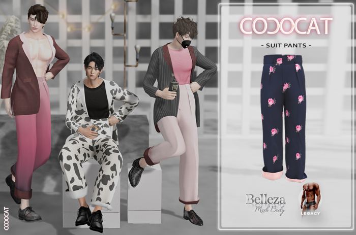 .cococat. Suit Pants (Fleur)