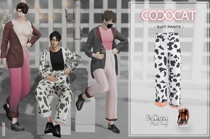 .cococat. Suit Pants (Cow)