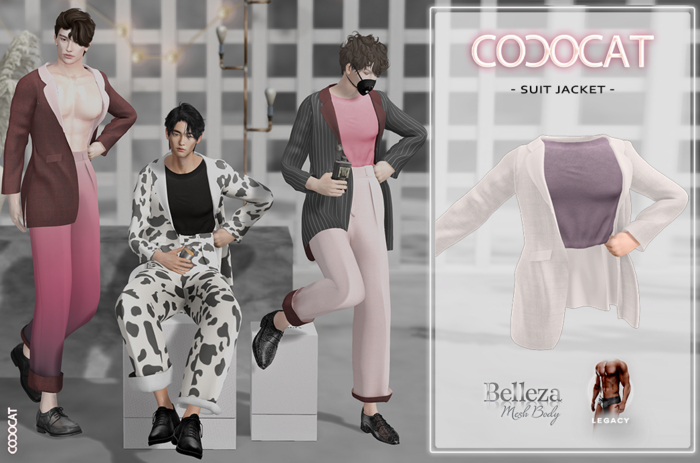 .cococat. Suit Jacket (White)