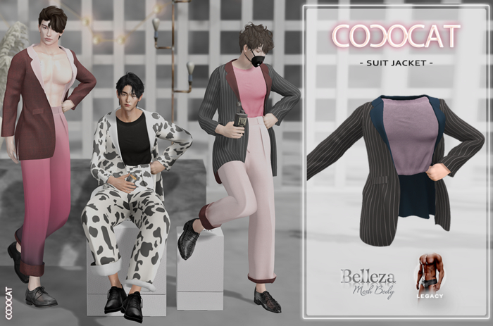 .cococat. Suit Jacket (Stripe)