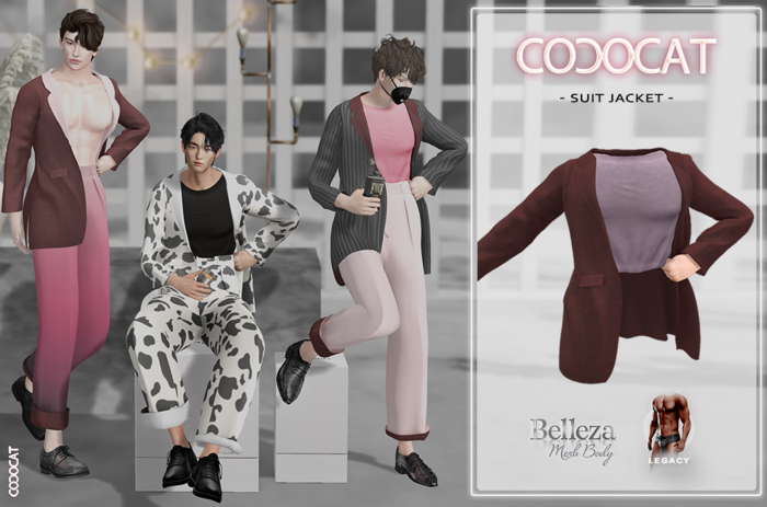 .cococat. Suit Jacket (Ruby)