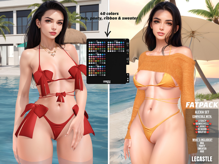 PROMO! - [LECASTLE] Alexia Set,Legacy,Bombshell,LaraX,Reborn,Waifu