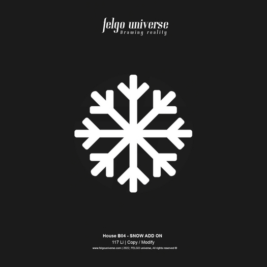 FELGO Universe // House B04 - Snow Addon