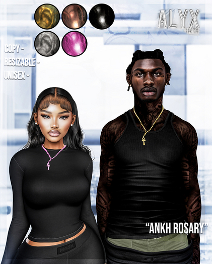 ALYX. Ankh Rosary (Fat-Pack)
