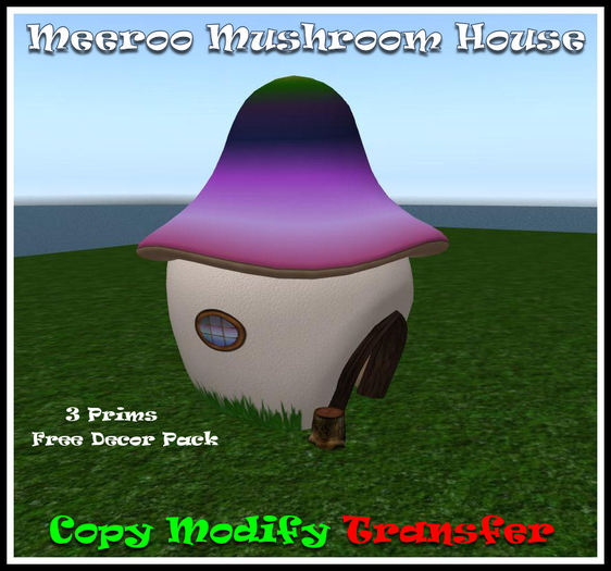 *TLD* Mushroom House-Purple