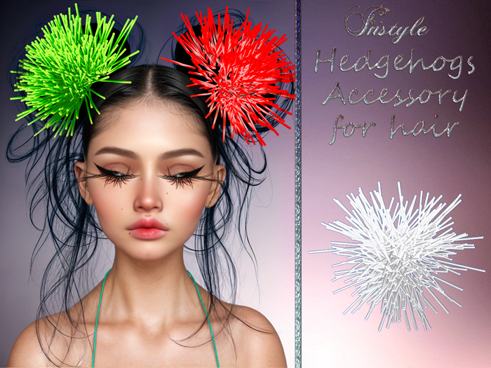 PROMOTION !!!InStyle  *Hedgehogs*Accessory  for hair - White