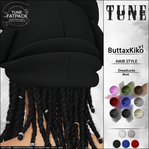 TUNE - "ButtaxKiko" DreadLocks. [FATPACK]