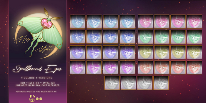 MoonMoth - Spellbound Eyes - EVOX // CATWA // BOM