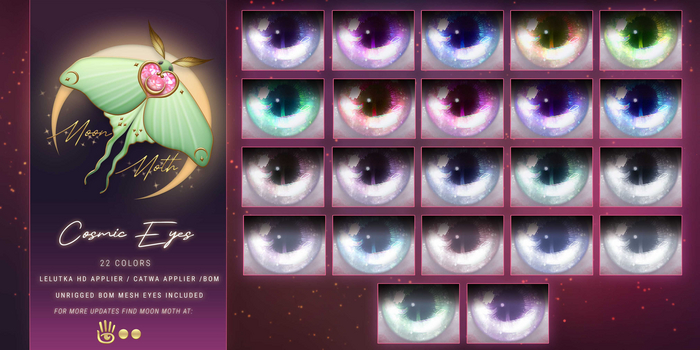 MoonMoth - Cosmic Eyes [EVOX // CATWA // BOM]