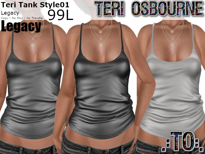.:TO:. Teri Tank Style01 Greyscale 3-Pack LEGACY v2.1