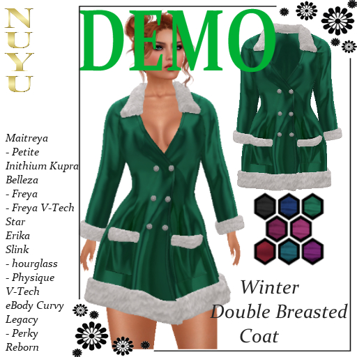 NUYU Winter Double Breasted Coat Demo