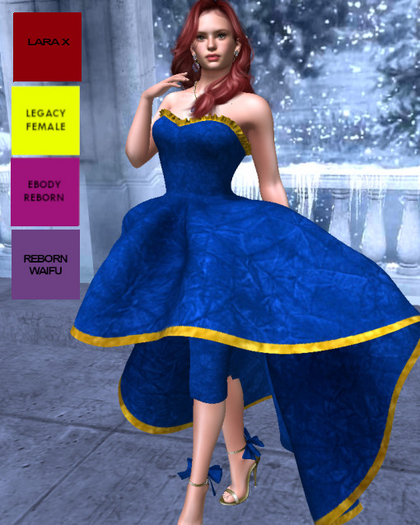 Lana Tyler Glam Affair Gown and Shoes Blue