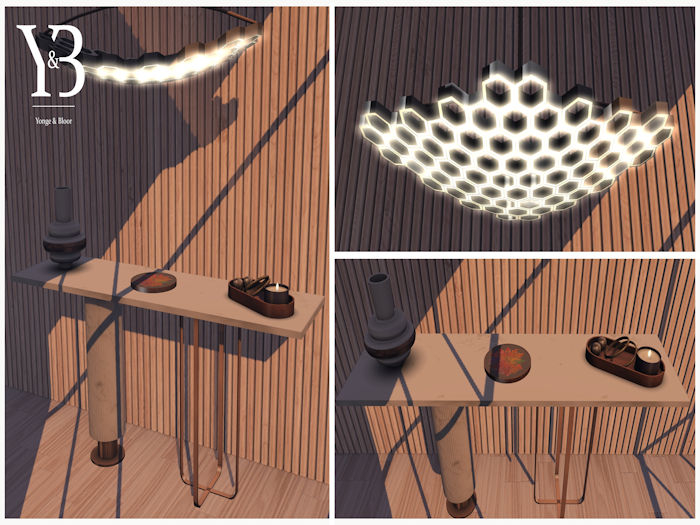 Y&B Homewood Honeycomb Chandelier