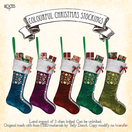 [noctis] Colourful Christmas Stockings ADD ME to unpack