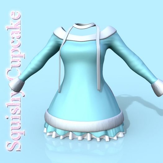 Teal Winter Dress LARAX