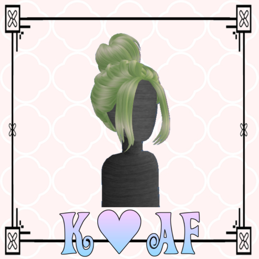 Elegant Messy Bun (green) (DEMO)