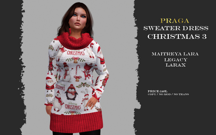 Praga Sweater Dress - Christmas 3