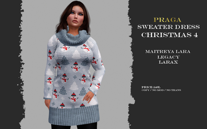 Praga Sweater Dress - Christmas 4