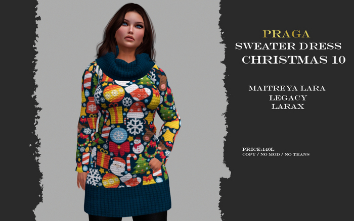 Praga Sweater Dress - Christmas 10