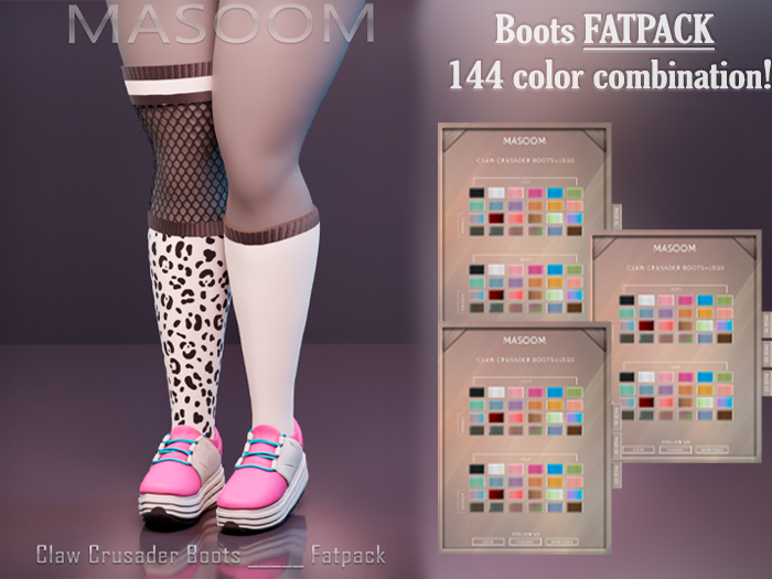 [[ Masoom ]] Claw Crusader Boots - FATPACK