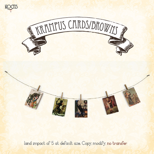 [noctis] krampus cards neutral ADD ME to unpack