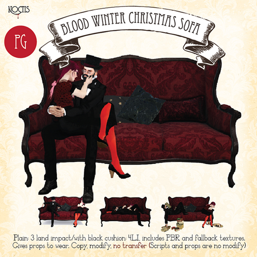 [noctis] Blood Winter Christmas Sofa PG  ADD ME to unpack