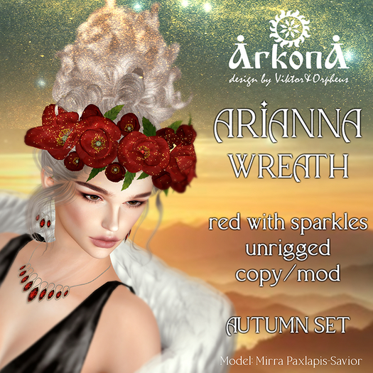 ARKONA Arianna wreath red