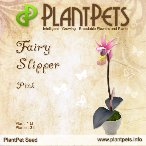 PlantPet Seed [Fairy Slipper *Pink*] RARE