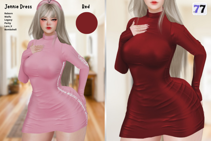 77Store - Jennie Dress - Red