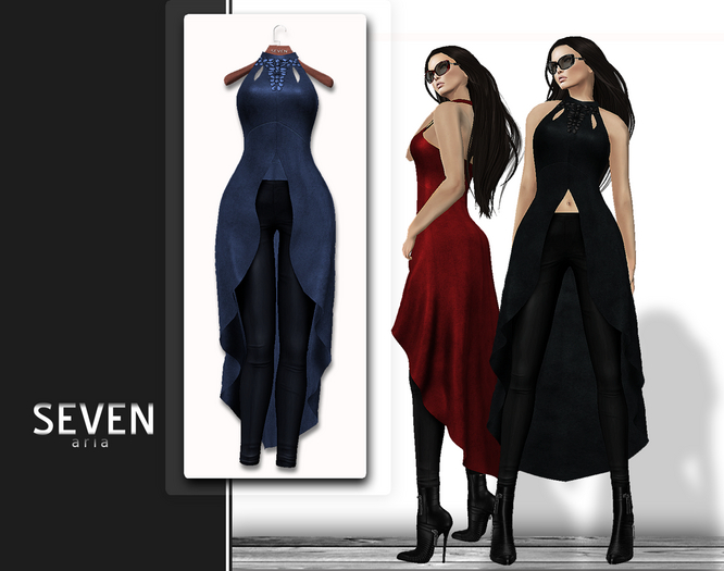 SEVEN - ARIA mesh OUTFIT (blue)