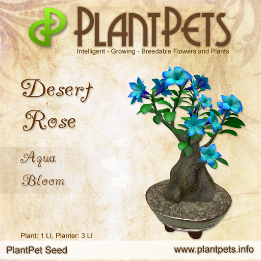 PlantPet Seed [Desert Rose *Aqua Bloom*]