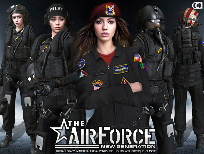 [CA] THE  AIR FORCE LADIES BLACK