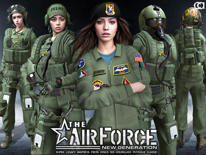 [CA] THE  AIR FORCE LADIES GREEN
