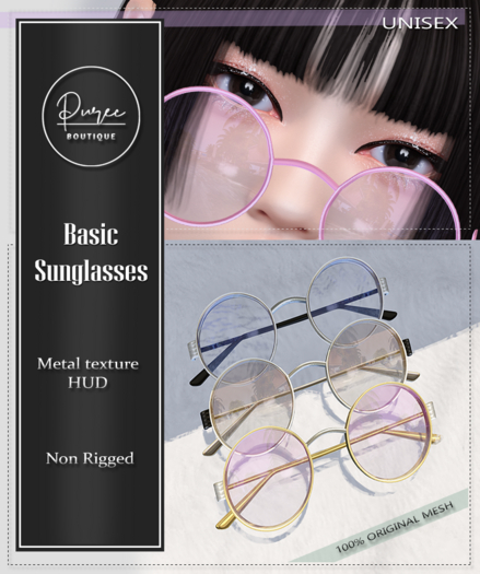 [PUREC] Basic Sunglasses FATPACK