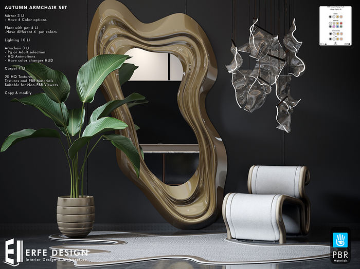 Autumn Armchair Set ADULT  PBR [Erfe Design] *