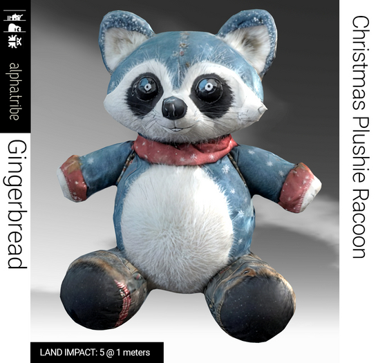 a.tribe::: [Gingerbread] Racoon Plushie LI 5