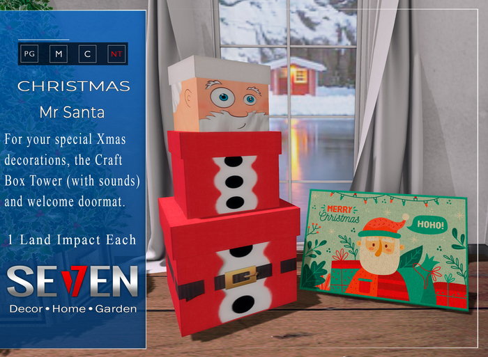SE7EN - Craft Box Mr Santa + Doormat