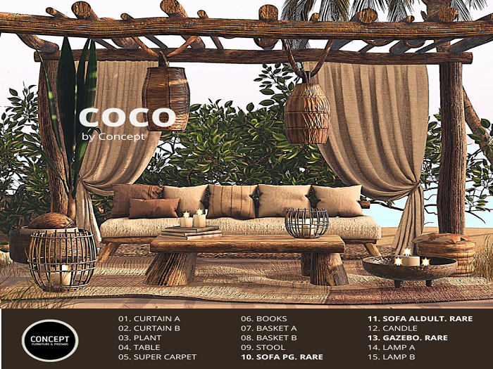 10. CONCEPT COCO SOFA*. PG. RARE