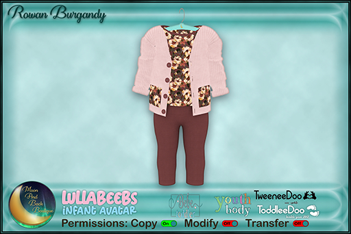!:*:. M&B .:*:.! Rowan Burgandy Tweens 