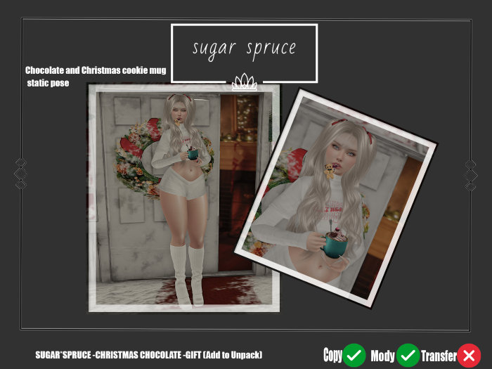 SUGAR SPRUCE - CHRISTMAS CHOCOLATE GIFT  (ADD TO UNPACK)