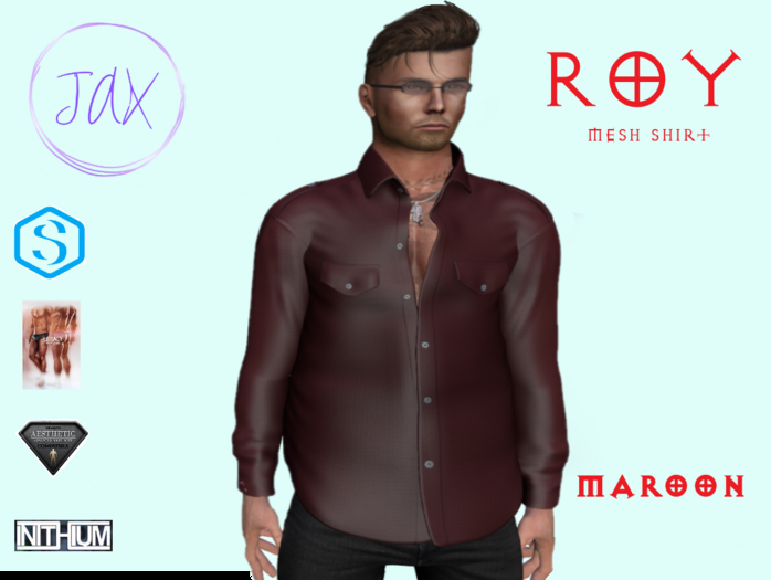 *JAX* ROY SHIRT - KARIO FIT - MAROON