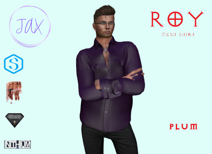 *JAX* ROY SHIRT - GIANNI - PLUM