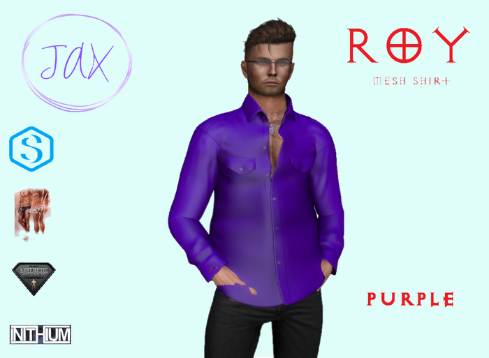 *JAX* ROY SHIRT - JAKE - PURPLE