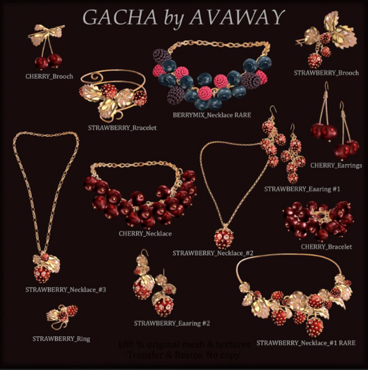 AVAWAY - Cherry Necklace