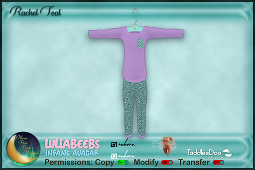 !:*:. M&B .:*:.! Rachel Adults Teal 