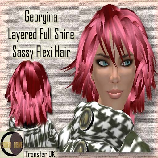 Hair Gothic Red, short flexi