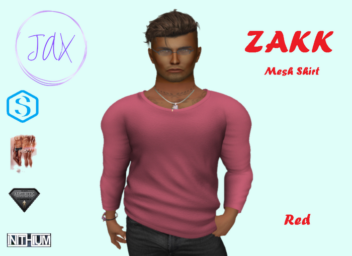 *JAX* ZAKK SHIRT - AESTHETIC - RED