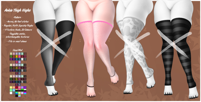 [Anvil] Ankle ThighHighs Net