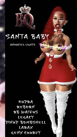 $BQ - Santa Baby Dress - Red